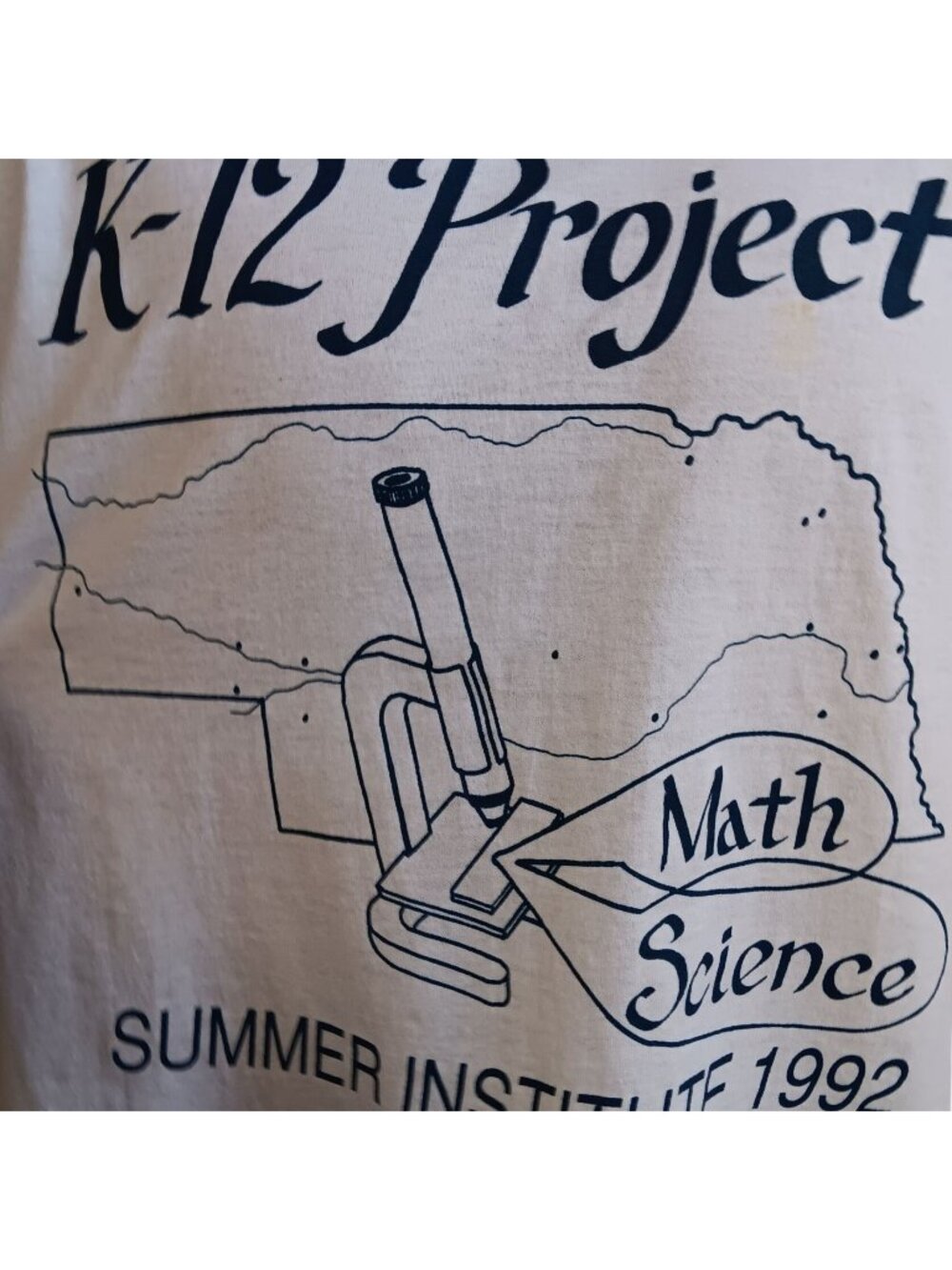 Nebraska Education Vintage Large T-shirt Single Stitch Large 1990's White USA